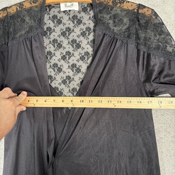 Vintage Paramount S Robe Peignoir Duster Victorian Goth Whimsigoth Witchy Occult - Picture 10 of 16